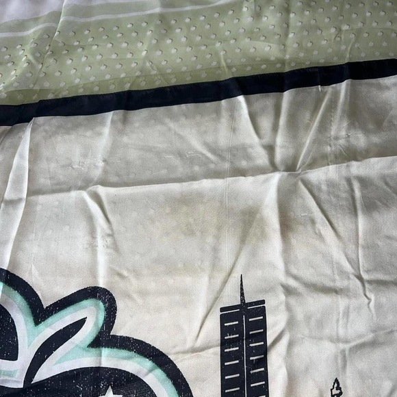 Coach Big Apple Camp Oversized Silk Scarf NWT - Picture 4 of 8